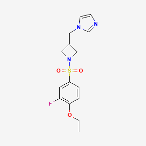 1-{[1-(4-ethoxy-3-fluorobenzenesulfonyl)azetidin-3-yl]methyl}-1H-imidazole