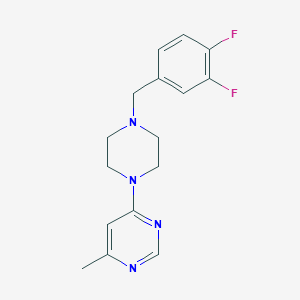 4-{4-[(3,4-Difluorophenyl)methyl]piperazin-1-yl}-6-methylpyrimidine