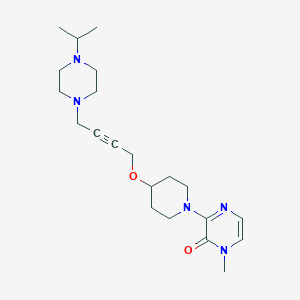 1-Methyl-3-[4-({4-[4-(propan-2-yl)piperazin-1-yl]but-2-yn-1-yl}oxy)piperidin-1-yl]-1,2-dihydropyrazin-2-one