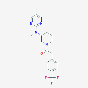 1-{3-[Methyl(5-methylpyrimidin-2-yl)amino]piperidin-1-yl}-2-[4-(trifluoromethyl)phenyl]ethan-1-one