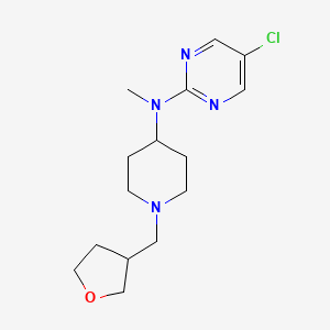 5-chloro-N-methyl-N-{1-[(oxolan-3-yl)methyl]piperidin-4-yl}pyrimidin-2-amine