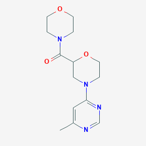 4-(6-Methylpyrimidin-4-yl)-2-(morpholine-4-carbonyl)morpholine