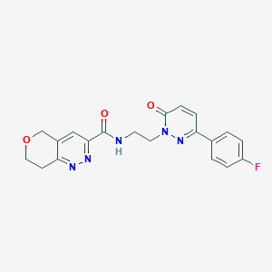 N-{2-[3-(4-fluorophenyl)-6-oxo-1,6-dihydropyridazin-1-yl]ethyl}-5H,7H,8H-pyrano[4,3-c]pyridazine-3-carboxamide