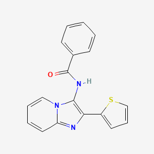 N-[2-(Thiophen-2-YL)imidazo[1,2-A]pyridin-3-YL]benzamide