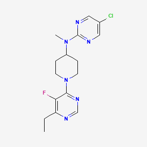 5-chloro-N-[1-(6-ethyl-5-fluoropyrimidin-4-yl)piperidin-4-yl]-N-methylpyrimidin-2-amine