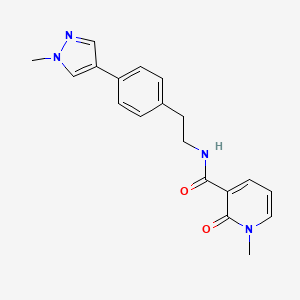 1-methyl-N-{2-[4-(1-methyl-1H-pyrazol-4-yl)phenyl]ethyl}-2-oxo-1,2-dihydropyridine-3-carboxamide