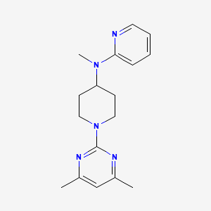 molecular formula C17H23N5 B15121753 N-[1-(4,6-dimethylpyrimidin-2-yl)piperidin-4-yl]-N-methylpyridin-2-amine 