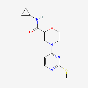 N-cyclopropyl-4-[2-(methylsulfanyl)pyrimidin-4-yl]morpholine-2-carboxamide