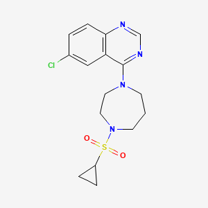 6-Chloro-4-[4-(cyclopropanesulfonyl)-1,4-diazepan-1-yl]quinazoline