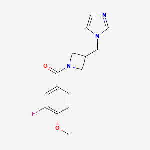 1-{[1-(3-fluoro-4-methoxybenzoyl)azetidin-3-yl]methyl}-1H-imidazole