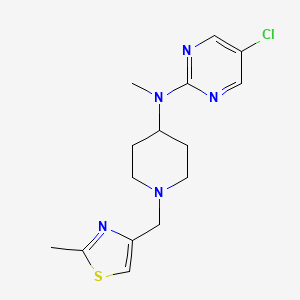 5-chloro-N-methyl-N-{1-[(2-methyl-1,3-thiazol-4-yl)methyl]piperidin-4-yl}pyrimidin-2-amine