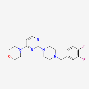 4-(2-{4-[(3,4-Difluorophenyl)methyl]piperazin-1-yl}-6-methylpyrimidin-4-yl)morpholine