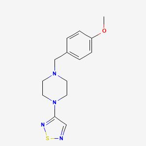 1-[(4-Methoxyphenyl)methyl]-4-(1,2,5-thiadiazol-3-yl)piperazine