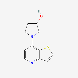 molecular formula C11H12N2OS B15121851 1-Thieno[3,2-b]pyridin-7-ylpyrrolidin-3-ol 