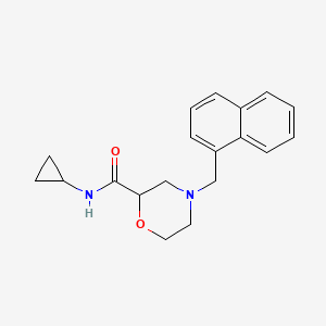 N-cyclopropyl-4-[(naphthalen-1-yl)methyl]morpholine-2-carboxamide