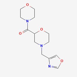 2-(Morpholine-4-carbonyl)-4-[(1,3-oxazol-4-yl)methyl]morpholine