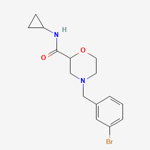 4-[(3-bromophenyl)methyl]-N-cyclopropylmorpholine-2-carboxamide