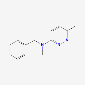 molecular formula C13H15N3 B15121908 N-benzyl-N,6-dimethylpyridazin-3-amine 