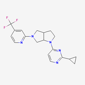 2-Cyclopropyl-4-{5-[4-(trifluoromethyl)pyridin-2-yl]-octahydropyrrolo[3,4-b]pyrrol-1-yl}pyrimidine