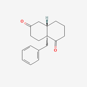 molecular formula C17H20O2 B1512193 (4AS,8AR)-8A-苄基六氢萘-1,6(2H,7H)-二酮 CAS No. 1050169-98-6