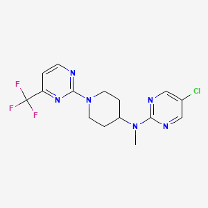 5-chloro-N-methyl-N-{1-[4-(trifluoromethyl)pyrimidin-2-yl]piperidin-4-yl}pyrimidin-2-amine