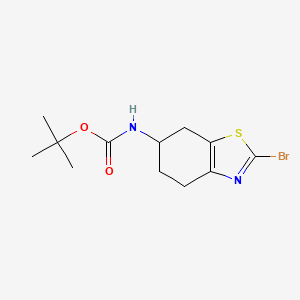 molecular formula C12H17BrN2O2S B1512195 tert-Butyl (2-bromo-4,5,6,7-tetrahydrobenzo[d]thiazol-6-yl)carbamate CAS No. 1251009-79-6