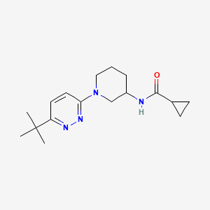 N-[1-(6-tert-butylpyridazin-3-yl)piperidin-3-yl]cyclopropanecarboxamide