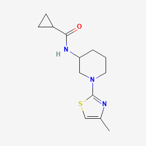 N-[1-(4-methyl-1,3-thiazol-2-yl)piperidin-3-yl]cyclopropanecarboxamide