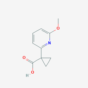 1-(6-Methoxypyridin-2-YL)cyclopropane-1-carboxylic acid