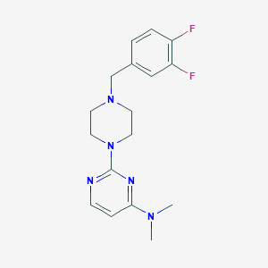 2-{4-[(3,4-difluorophenyl)methyl]piperazin-1-yl}-N,N-dimethylpyrimidin-4-amine