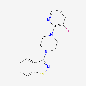 3-[4-(3-Fluoropyridin-2-yl)piperazin-1-yl]-1,2-benzothiazole