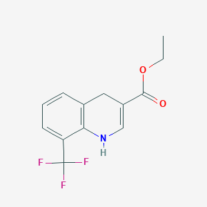 molecular formula C13H12F3NO2 B1512209 8-(三氟甲基)-1,4-二氢喹啉-3-羧酸乙酯 CAS No. 31602-18-3