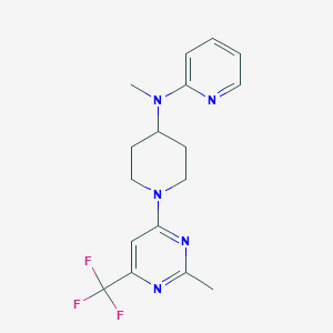 N-methyl-N-{1-[2-methyl-6-(trifluoromethyl)pyrimidin-4-yl]piperidin-4-yl}pyridin-2-amine