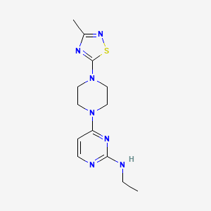 N-ethyl-4-[4-(3-methyl-1,2,4-thiadiazol-5-yl)piperazin-1-yl]pyrimidin-2-amine