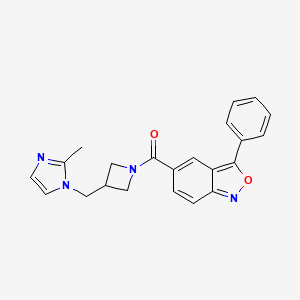 5-{3-[(2-methyl-1H-imidazol-1-yl)methyl]azetidine-1-carbonyl}-3-phenyl-2,1-benzoxazole