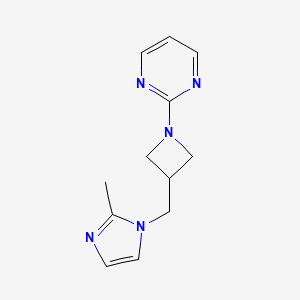 2-{3-[(2-methyl-1H-imidazol-1-yl)methyl]azetidin-1-yl}pyrimidine