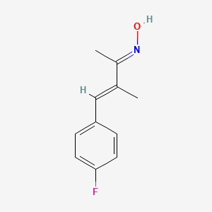 3-Buten-2-one, 4-(4-fluorophenyl)-3-methyl-, oxime