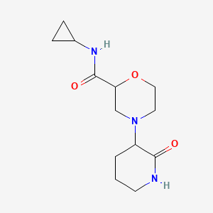 N-cyclopropyl-4-(2-oxopiperidin-3-yl)morpholine-2-carboxamide