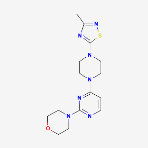 4-{4-[4-(3-Methyl-1,2,4-thiadiazol-5-yl)piperazin-1-yl]pyrimidin-2-yl}morpholine