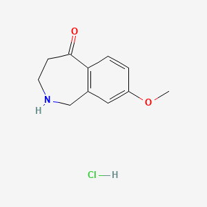 molecular formula C11H14ClNO2 B1512218 8-甲氧基-3,4-二氢-1H-苯并[c]氮杂菲-5(2H)-酮盐酸盐 CAS No. 41790-14-1