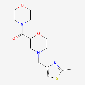 4-[(2-Methyl-1,3-thiazol-4-yl)methyl]-2-(morpholine-4-carbonyl)morpholine