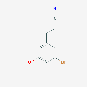 molecular formula C10H10BrNO B1512219 3-(3-溴-5-甲氧基苯基)丙腈 CAS No. 1447606-63-4