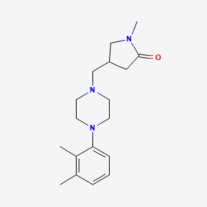 4-{[4-(2,3-Dimethylphenyl)piperazin-1-yl]methyl}-1-methylpyrrolidin-2-one