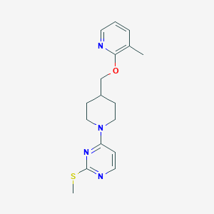 4-(4-{[(3-Methylpyridin-2-yl)oxy]methyl}piperidin-1-yl)-2-(methylsulfanyl)pyrimidine