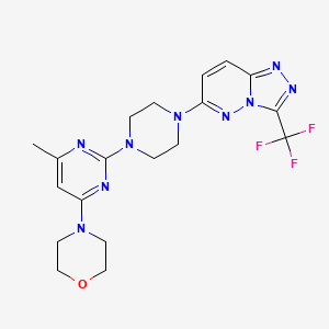 4-(6-Methyl-2-{4-[3-(trifluoromethyl)-[1,2,4]triazolo[4,3-b]pyridazin-6-yl]piperazin-1-yl}pyrimidin-4-yl)morpholine