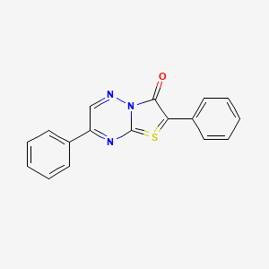 2,7-Diphenyl[1,3]thiazolo[3,2-b][1,2,4]triazin-4-ium-3-olate