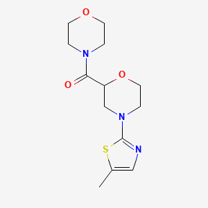 4-(5-Methyl-1,3-thiazol-2-yl)-2-(morpholine-4-carbonyl)morpholine