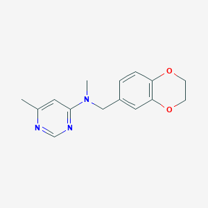 N-[(2,3-dihydro-1,4-benzodioxin-6-yl)methyl]-N,6-dimethylpyrimidin-4-amine