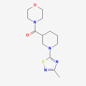 4-[1-(3-Methyl-1,2,4-thiadiazol-5-yl)piperidine-3-carbonyl]morpholine