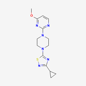 2-[4-(3-Cyclopropyl-1,2,4-thiadiazol-5-yl)piperazin-1-yl]-4-methoxypyrimidine